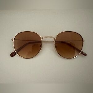 ASOS Metallic Frame with Brown Tint Sunglasses